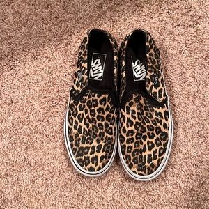 Vans Cheetah Slip Ons